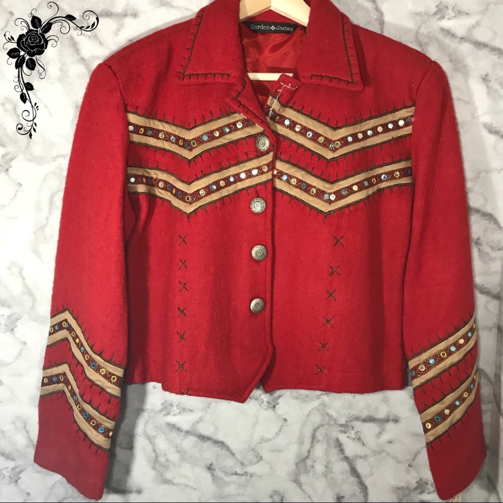 NWT Embellished Gordon & James Riding Jacket